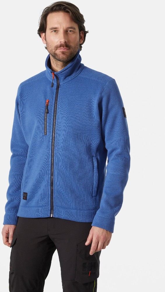 HellyHansenFleecejackeKensingtonKnitFleeceJacketStoneBlue-XS