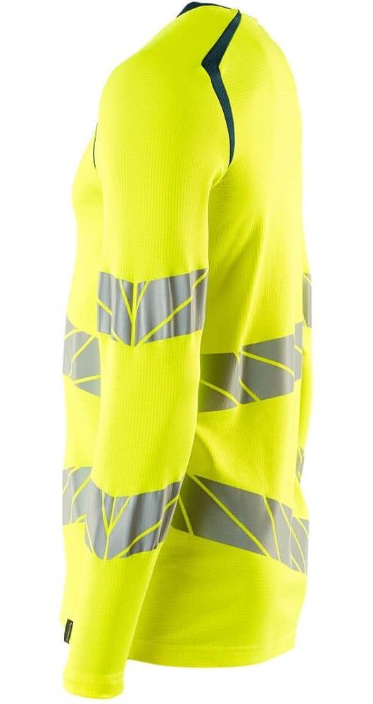 MascotT-ShirtLangarmAccelerateSafe19081-771Hi-visGelbDunkelpetroleum-XXL