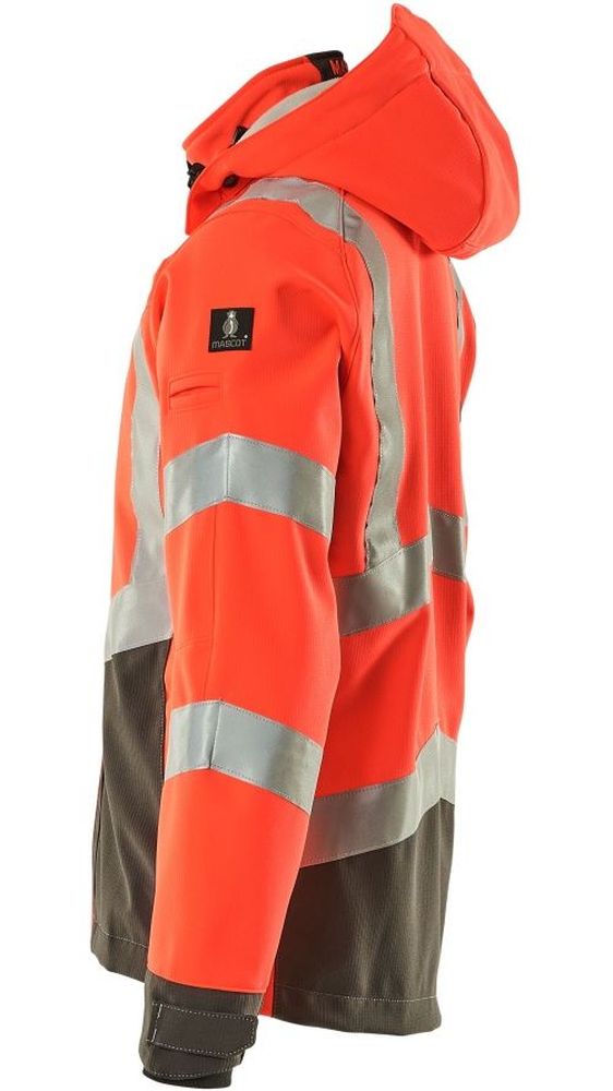 MascotSoftshellJackeBlackpoolSafeSupreme15502-246Hi-visRotDunkelanthrazit-XXL