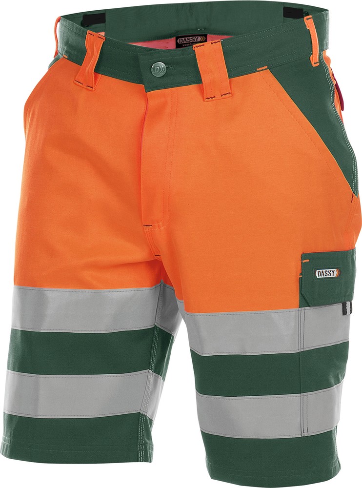 DassyWarnschutz-ShortsVennaPESCO61FlaschengrnNeonorange