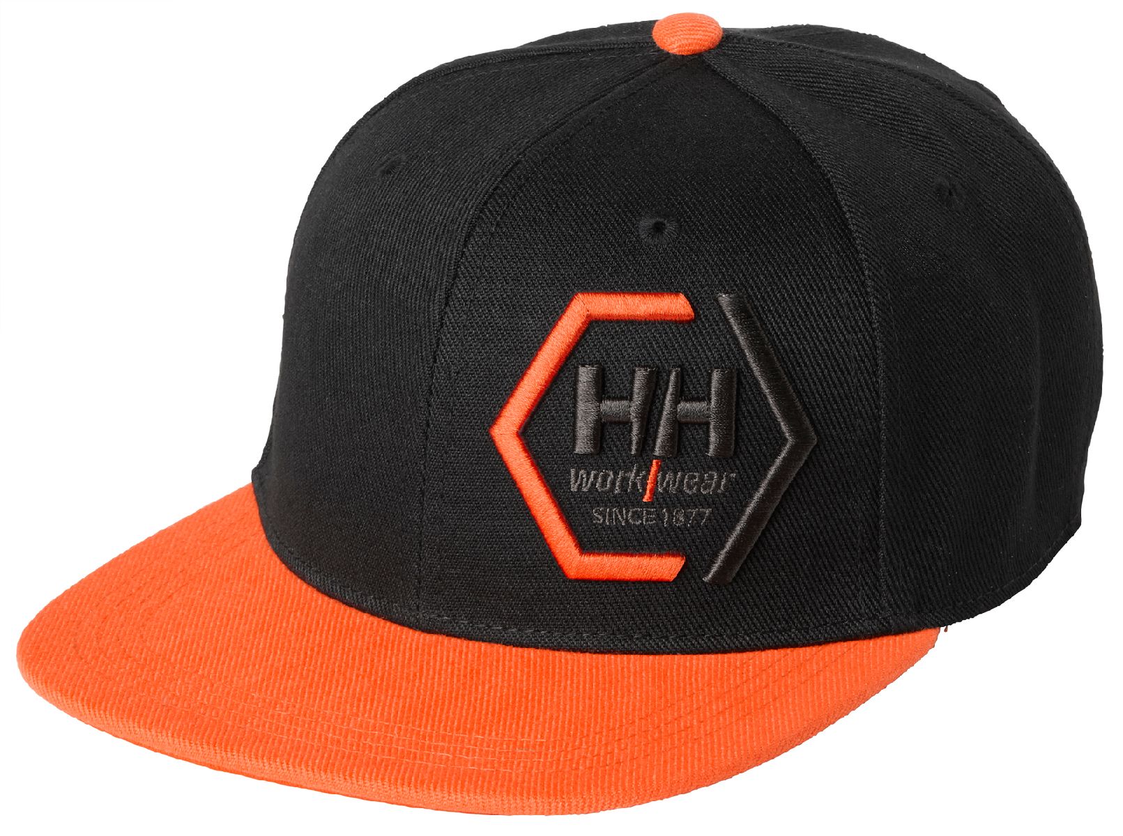 HellyHansenCap79806KensingtonFlatBrim992BlackDarkOrange