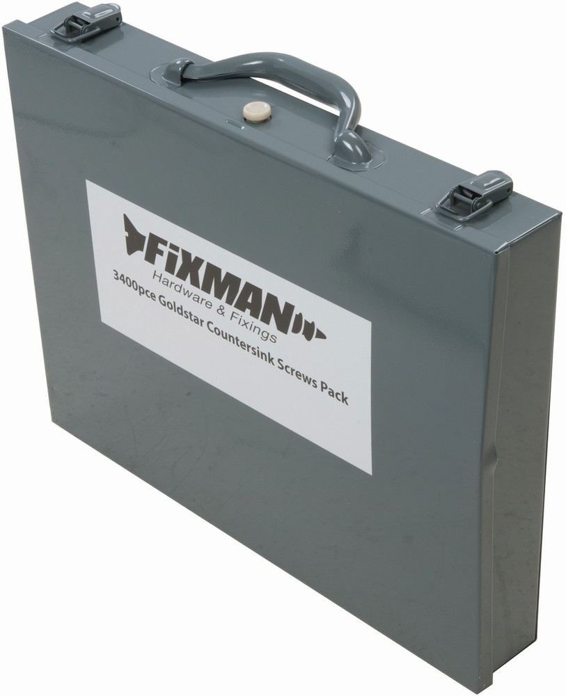 FixmanSchraubenNgelGelbverzinkteSenkkopfschrauben3400-tlg