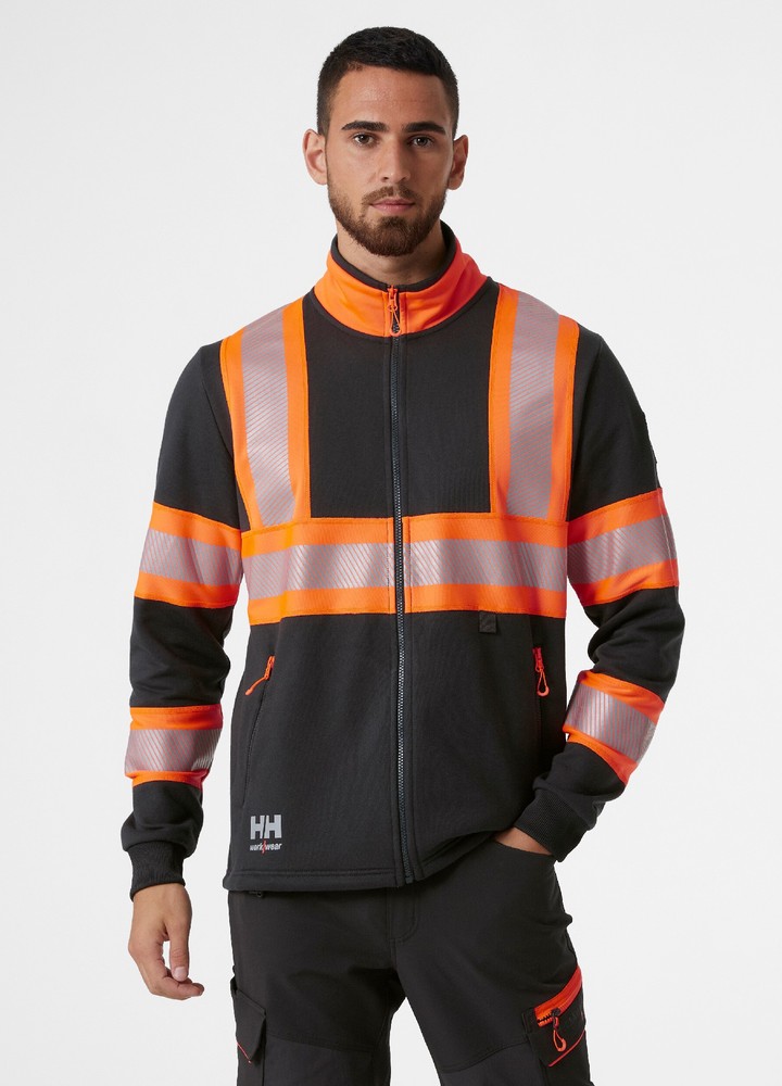 HellyHansenIcuZipSweatshirtOrangeEbony-XS