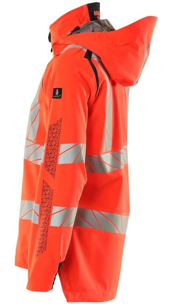 MascotDamenHardShellJackeAccelerateSafe19011-449Hi-visRotSchwarzblau-XXL