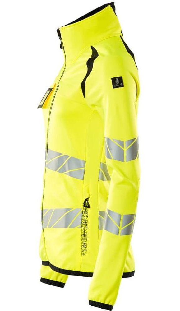 MascotDamenFleecepullovermitReiverschlussAccelerateSafe19153-315Hi-visGelbSchwarz-XXL