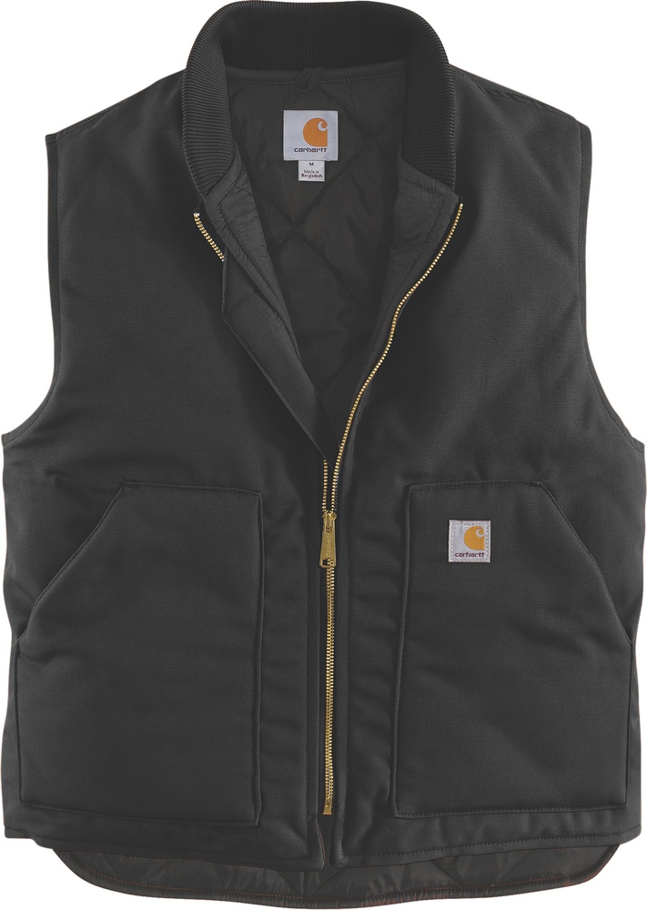 CarharttWesteV01InsulatedRibCollarVest106676Black-S