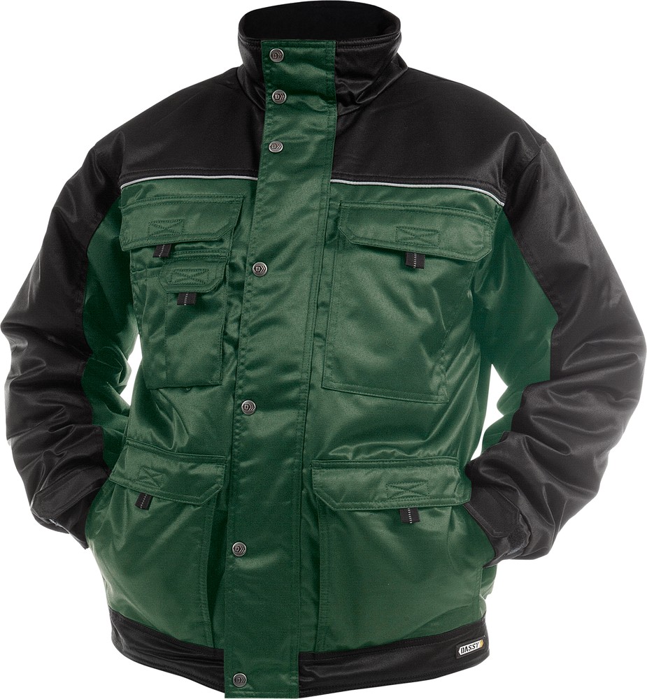 DassyZweifarbigeBeaverWinterjackeTignesPESCO17FlaschengrnSchwarz