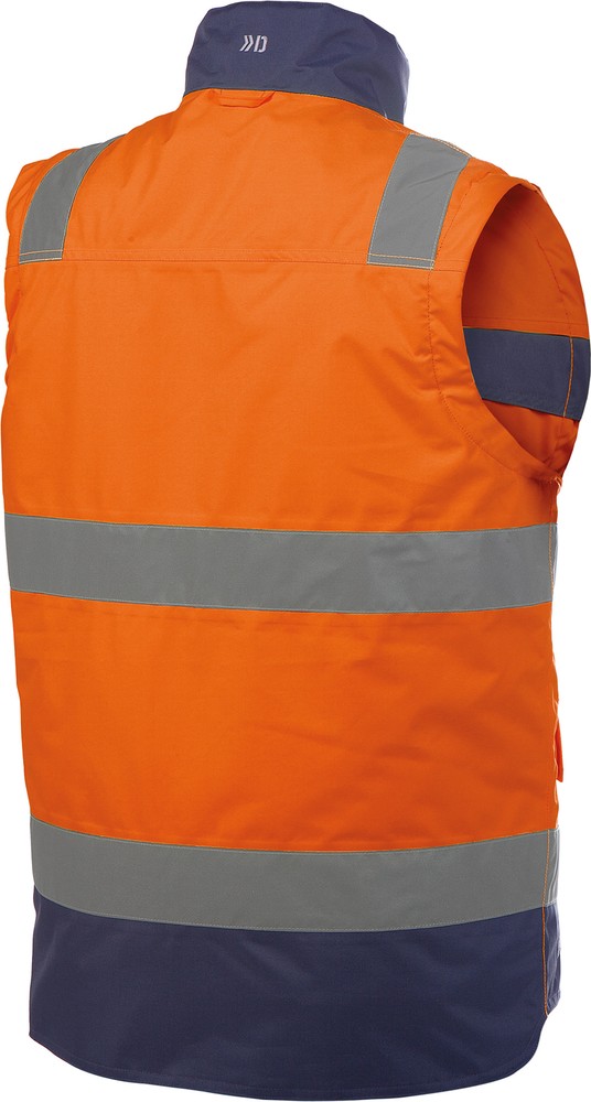 DassyWarnschutzWesteBilbaoPES70NeonorangeDunkelblau