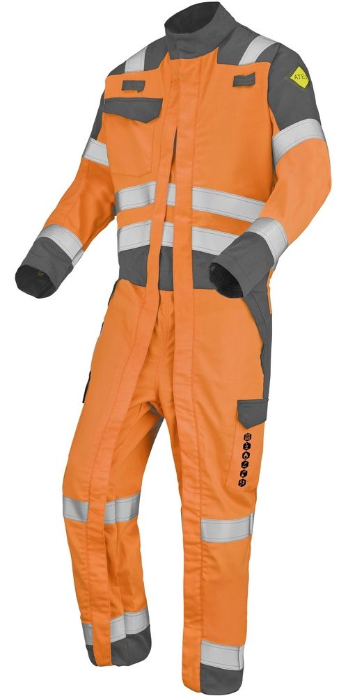 CepovettOverall2ReissverschlsseAtexHv300XpCondor9J728505FluoOrangeCharcoalGrey-XS