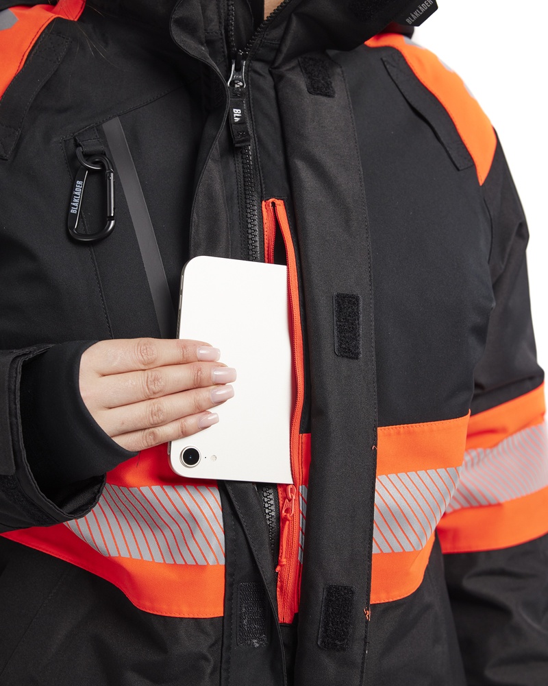BlklderDamenArbeitsjackeHighVisWinterjacke44701977SchwarzHighRot-L