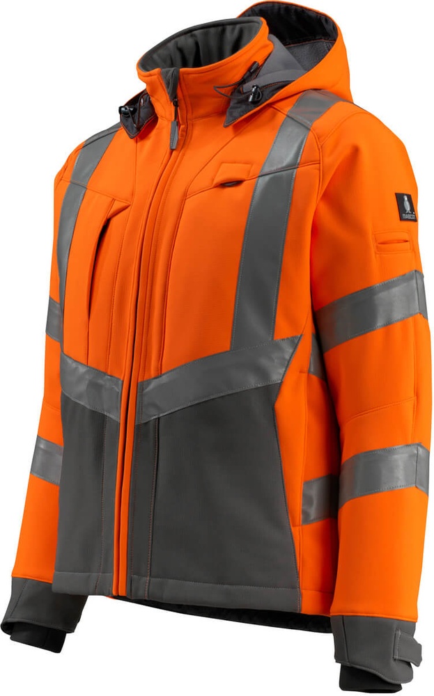 MascotSoftshellJackeBlackpoolSafeSupreme15502-246Hi-visOrangeDunkelanthrazit-XXL