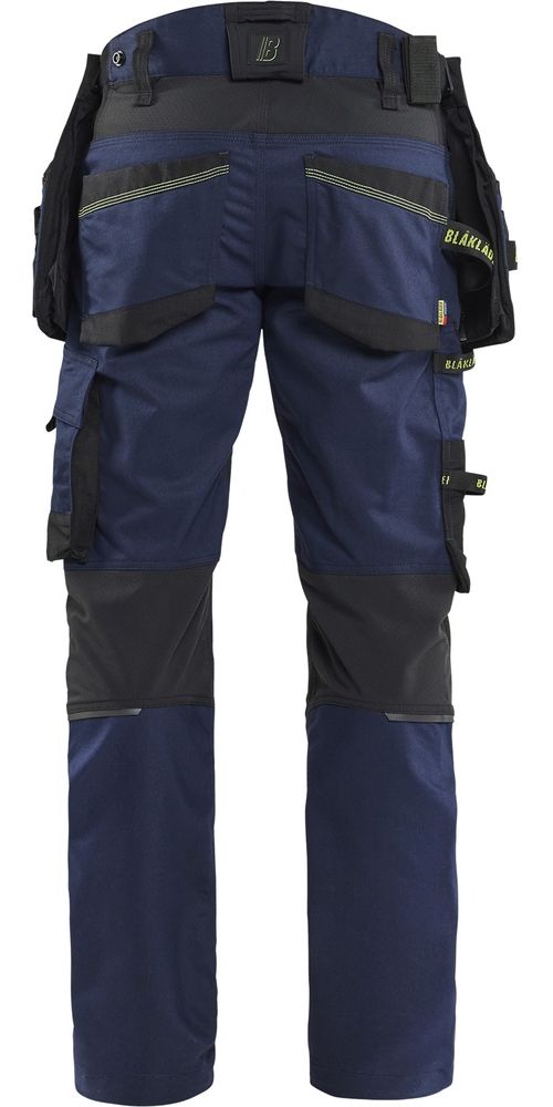 BlklderArbeitshoseSTRIKERHandwerkermitStretch19701149DunkelMarineblauHighVisGelb-C144