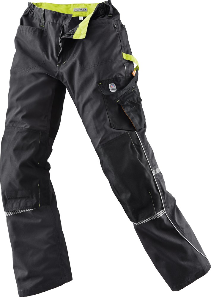 TerraxWorkwearBundhoseSchwarzLimette