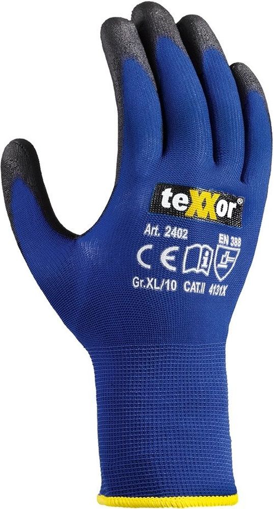 teXXorNylon-StrickhandschuheTouch12Stck2402BlauSchwarz-6