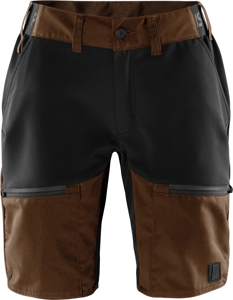 FristadsDamenCarbonSemistretchOutdoorShorts131300RedBlackP04-XXL