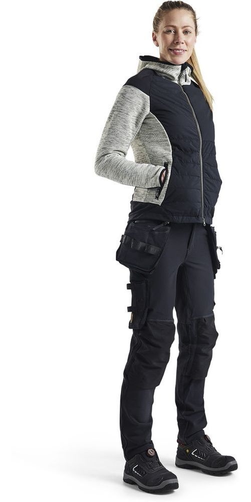 BlklderDamenArbeitsjackeHybridJacke59312117GrauMelangeSchwarz-L