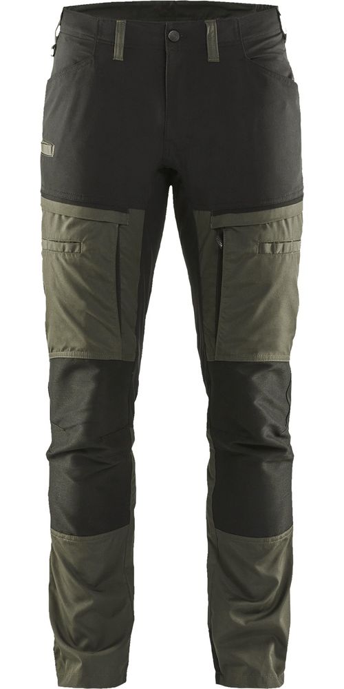 BlklderArbeitshoseServicemitStretch14561845DunkelOlivgrnSchwarz-C146