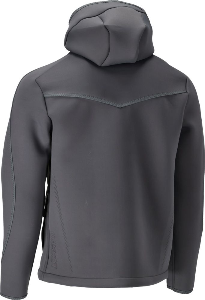 MascotSoftshellJackemitKapuzeCustomized22086-662Anthrazitgrau-XXL
