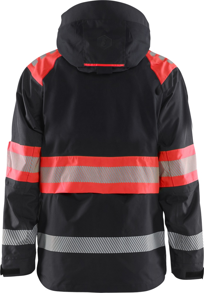 BlklderArbeitsjackeHighVisShellJacke44201977SchwarzHighRot-4XL