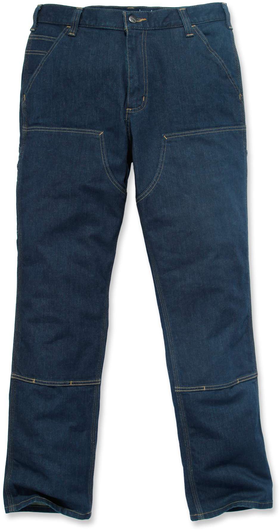 CarharttHerrenHoseDoubleFrontDungareeJeansUltraBlue