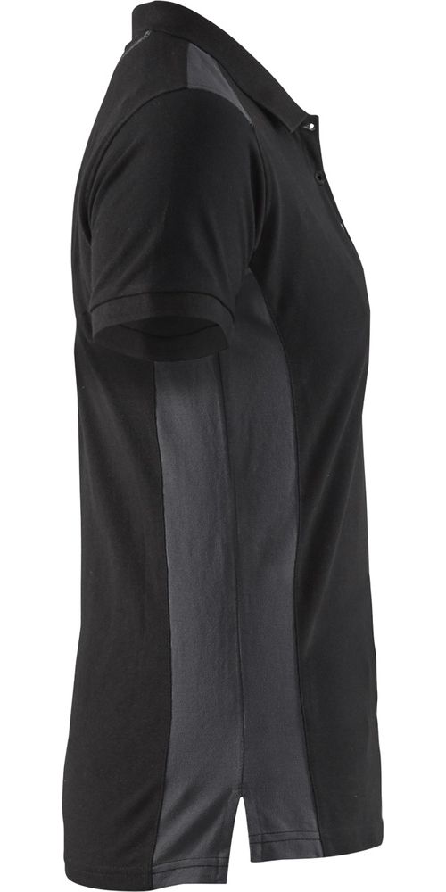 BlklderDamenPoloshirt33901050SchwarzDunkelgrau-L