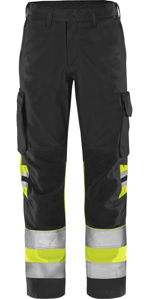 FristadsHighVisGreenHoseKl12668GPLUWarnschutz-GelbSchwarz-C44