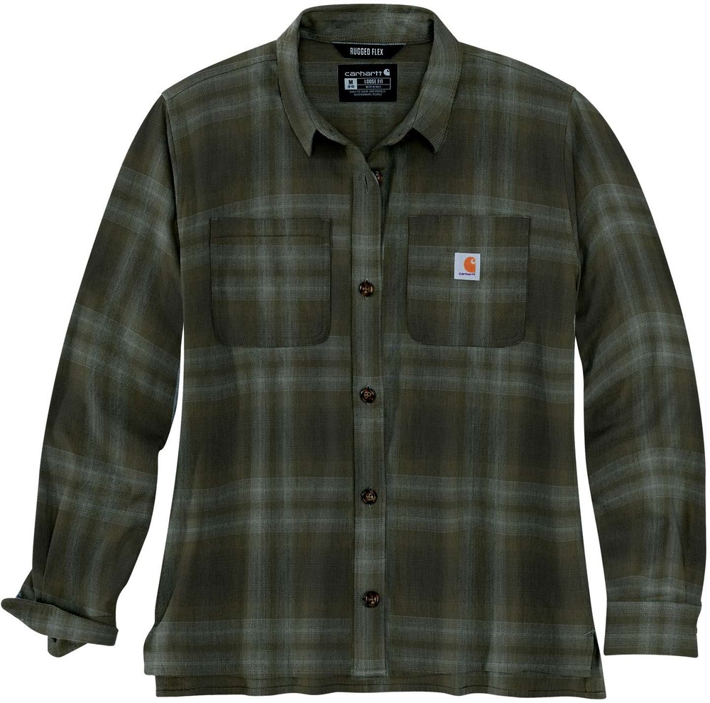 CarharttDamenHemdMidweightFlannelLSPlaidShirtBasil CarharttDamenHemdMidweightFlannelLSPlaidShirtBasil