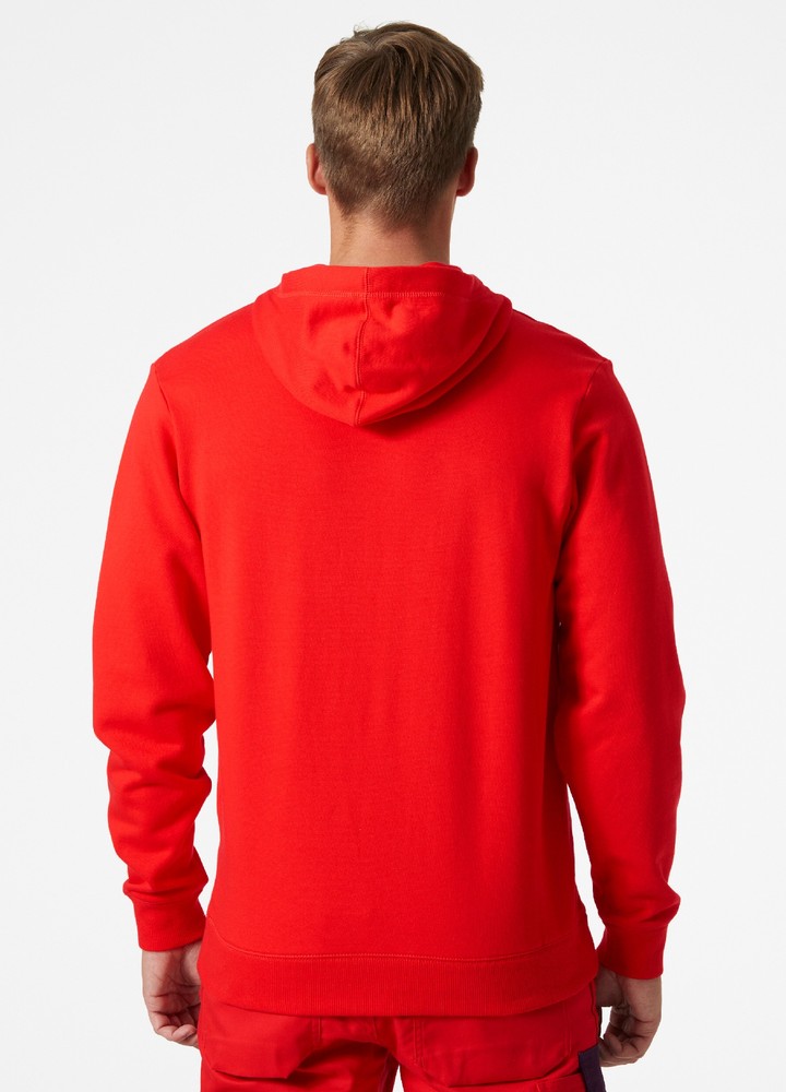 HellyHansenManchesterHoodieAlertRed-XS