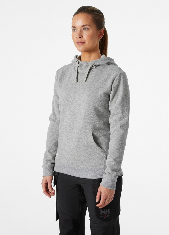 HellyHansenDamenClassicHoodieMidGrey-XS
