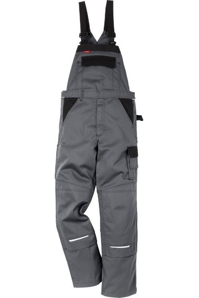 KansasIconTwoBaumwoll-Latzhose1009KCGrauSchwarz-C42