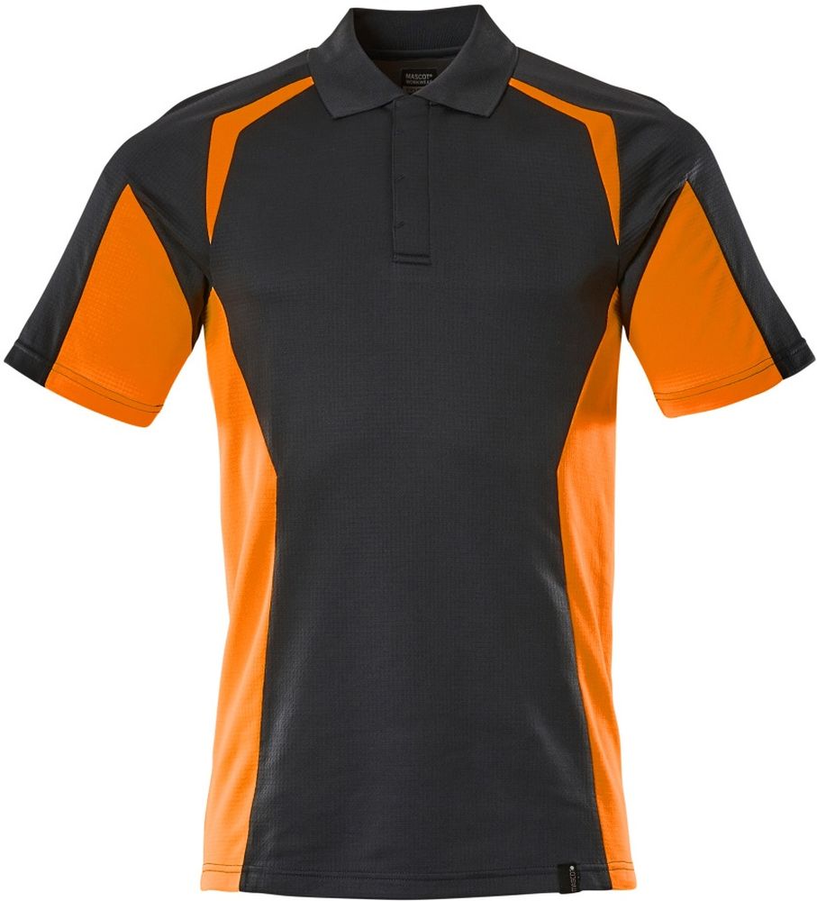 MascotPolo-ShirtAccelerateSafe22083-771SchwarzblauHi-visOrange-XXL