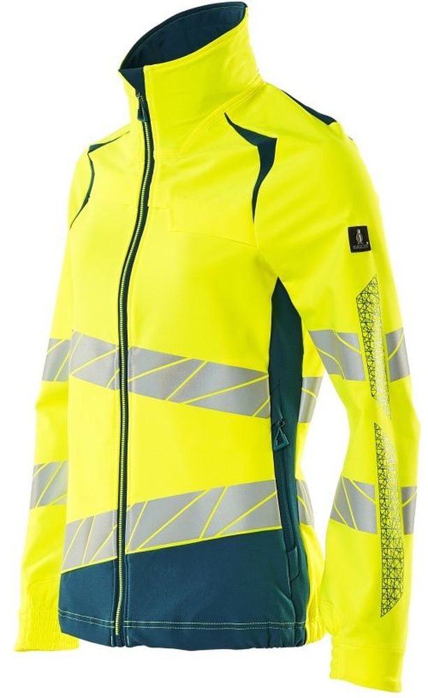 MascotDamenJackeAccelerateSafe19008-511Hi-visGelbDunkelpetroleum-XXL