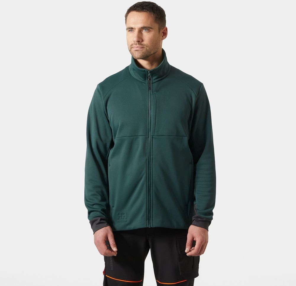 HellyHansenFleecejackeTechMidlayer72380DarkestSpruce-XS