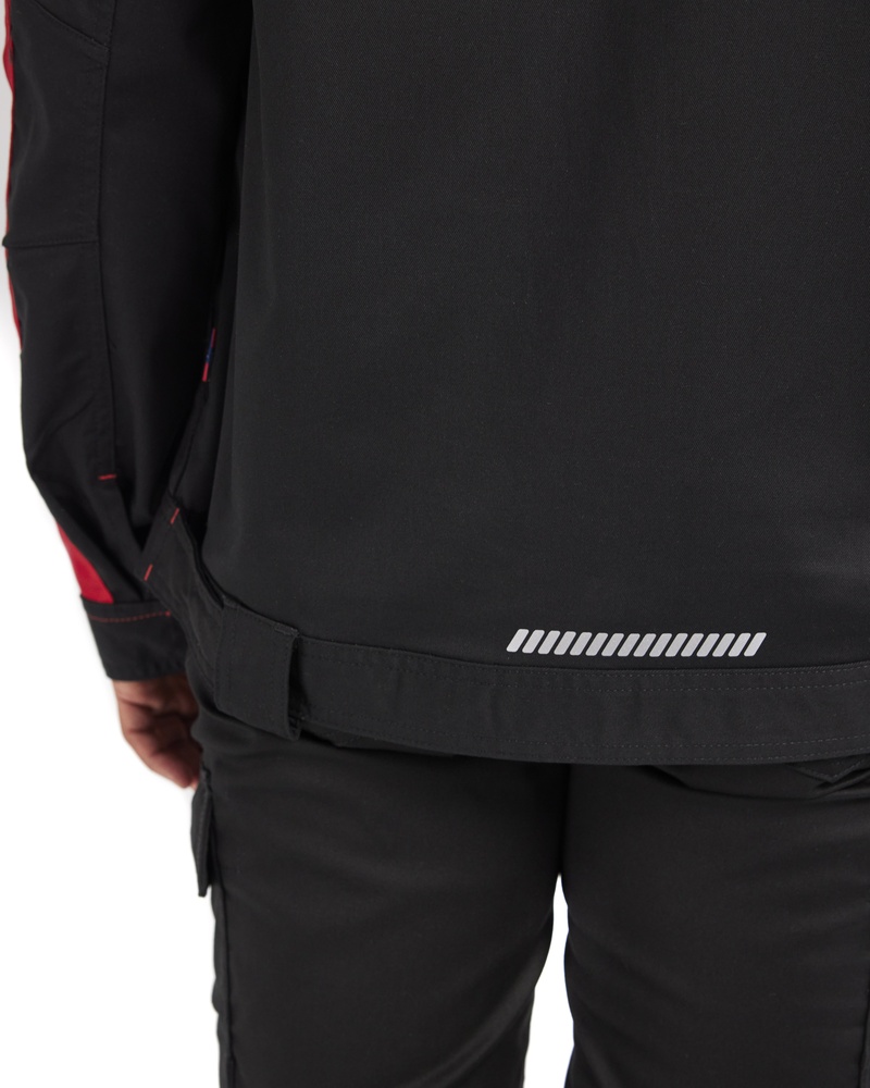 BlklderDamenArbeitsjackeIndustrieJackeStretch44431832SchwarzRot-L