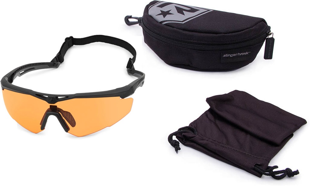 RevisionSchutzglasStingerhawkEyewear-VermillionLens4-0152-0092Black-L