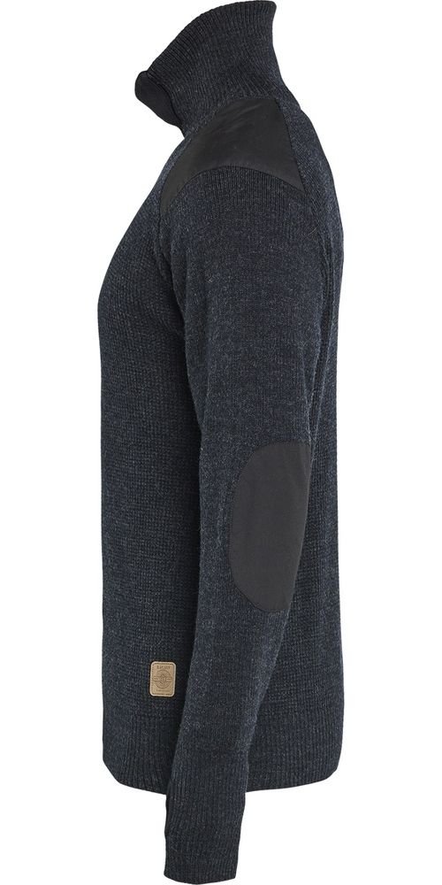 BlklderWollsweaterHalfZip46301071DunkelgrauSchwarz-4XL
