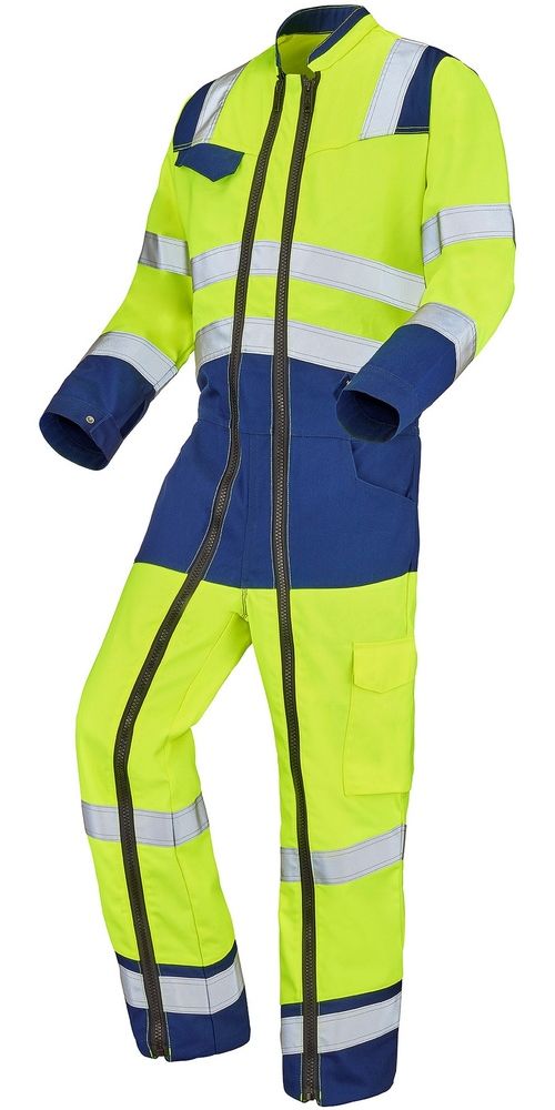 CepovettOverall2ReissverschlsseFluoSafeXp9J869570FluoYellowNavy-XS