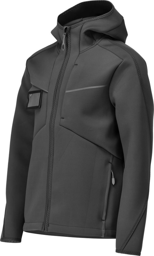 MascotSoftshellJackemitKapuzeCustomized22086-662Schwarz-XXL