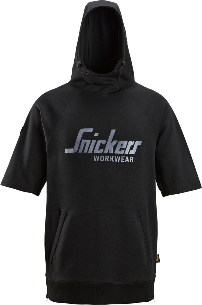 SnickersWorkwearKurzarmHoodiemitLogoSchwarz SnickersWorkwearKurzarmHoodiemitLogoSchwarz
