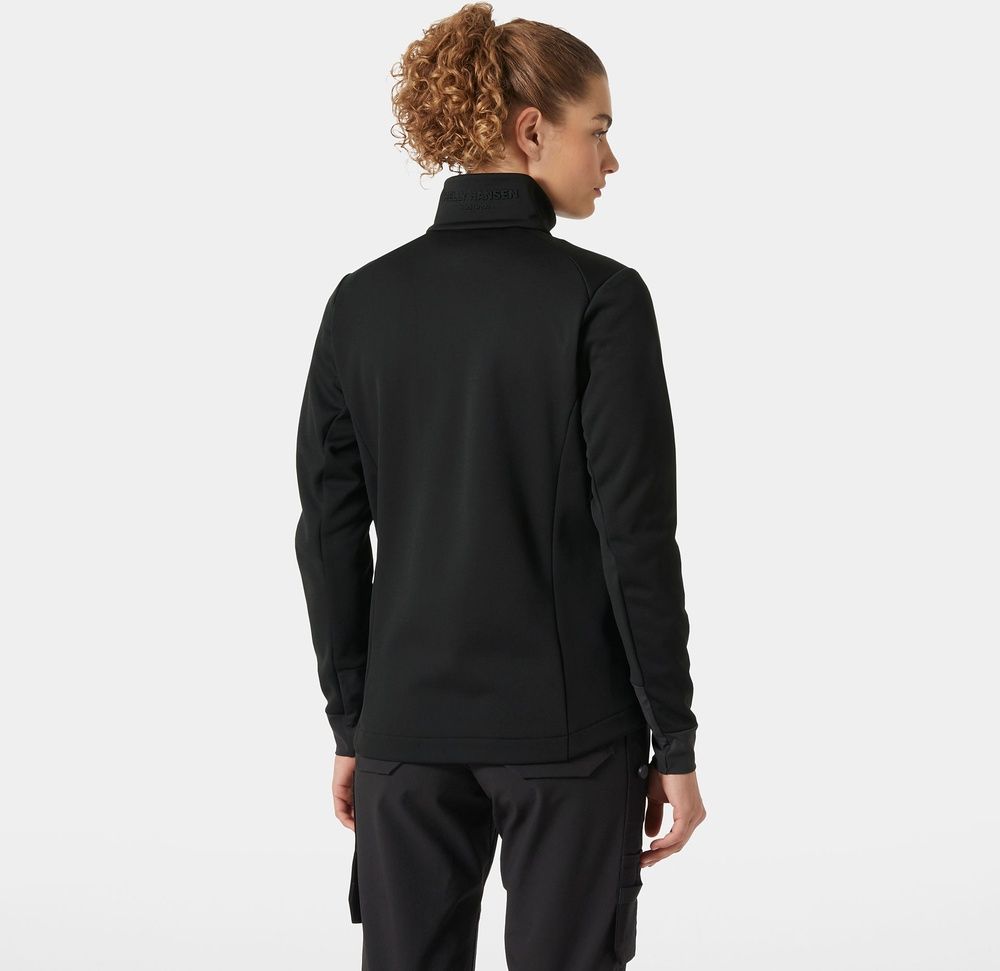 HellyHansenDamenFleecejackeWTechMidlayer72381Black-XS