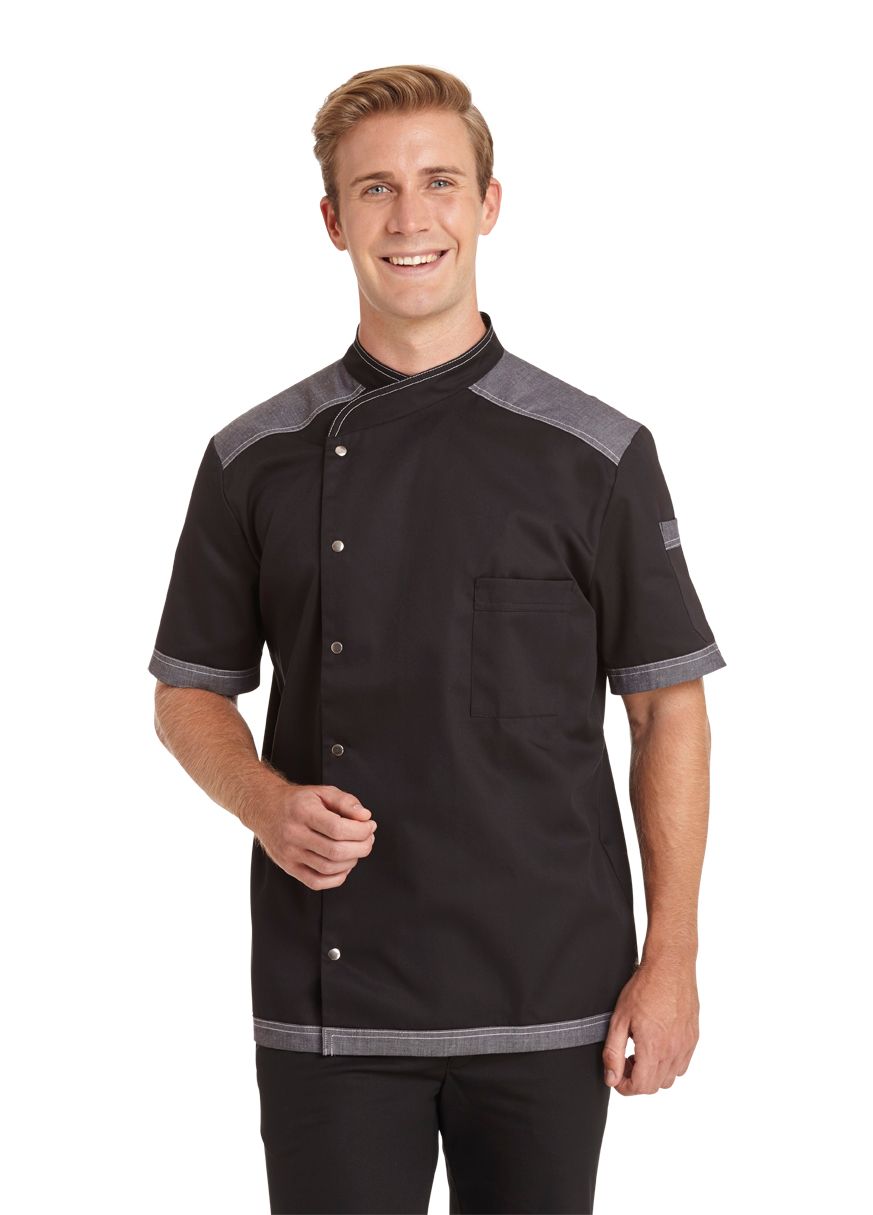 LeiberKochjackemit12rmel1225611030SchwarzJeansGrau