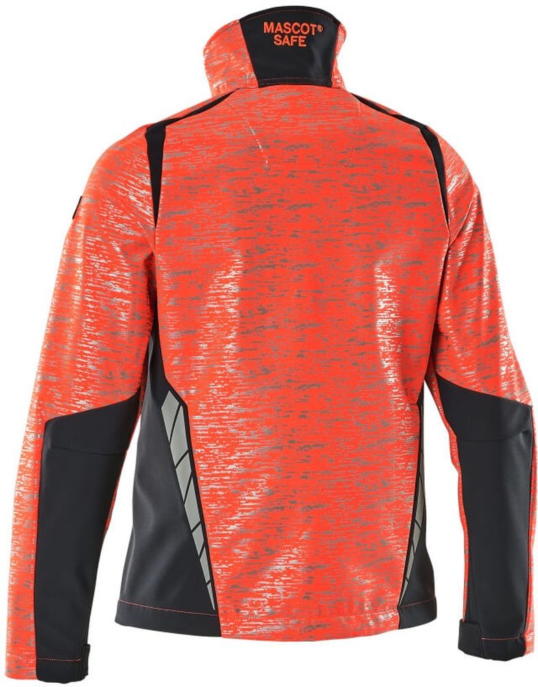 MascotDamenSoftshellJackeAccelerateSafe19212-291Hi-visRotSchwarzblau-XXL