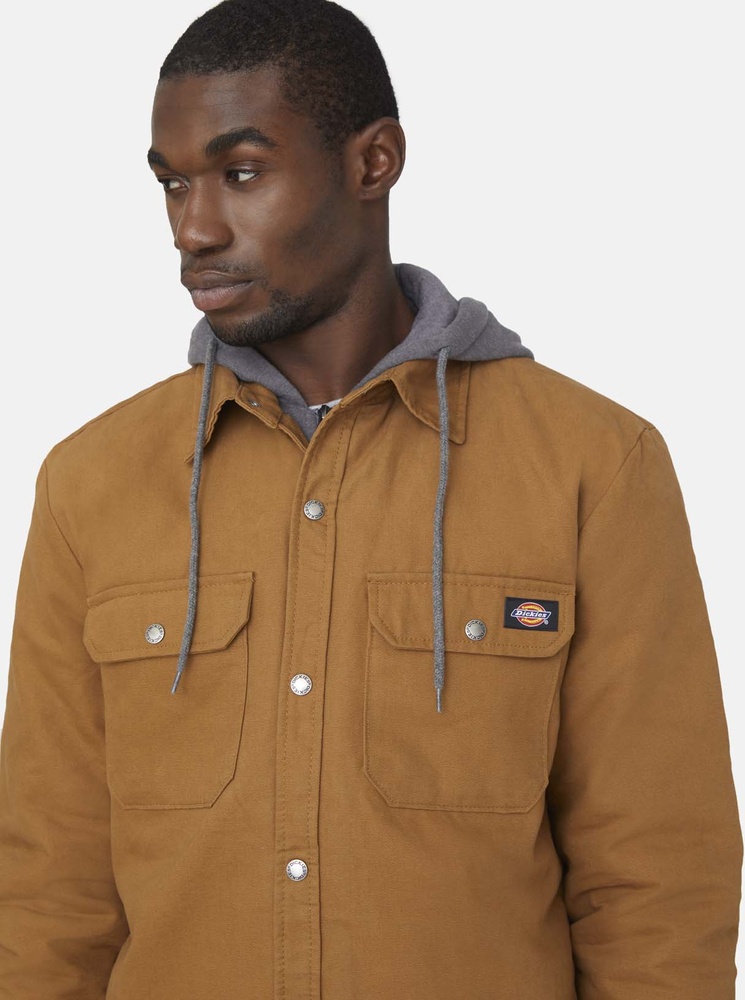 DickiesJackeFleeceHoodedDuckShirtJackRelaxedDK0A4XTI