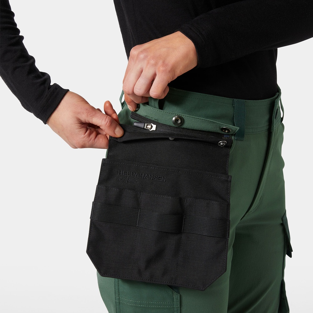 HellyHansenDamenArbeitshoseWOxford4XCNCTPant77597SpruceDarkestSpruce-C34