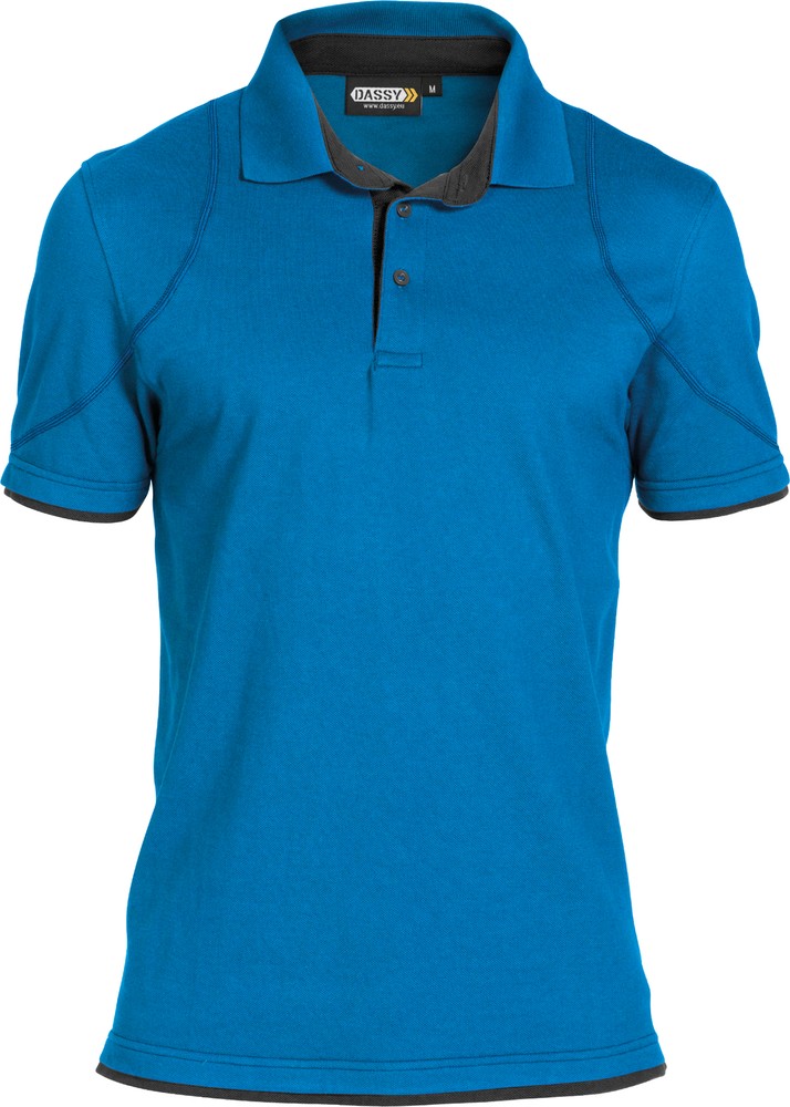 DassyPoloshirtOrbitalCOSPA46AzurblauAnthrazitgrau