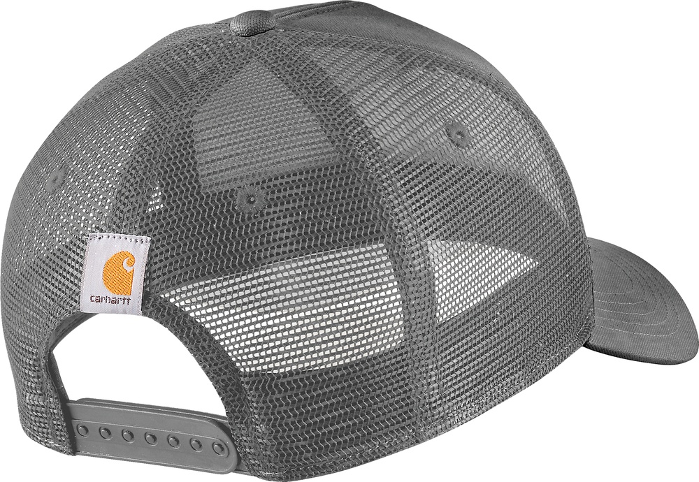 CarharttRuggedFlexTwillMesh-BackScriptPatchCap106738Steel