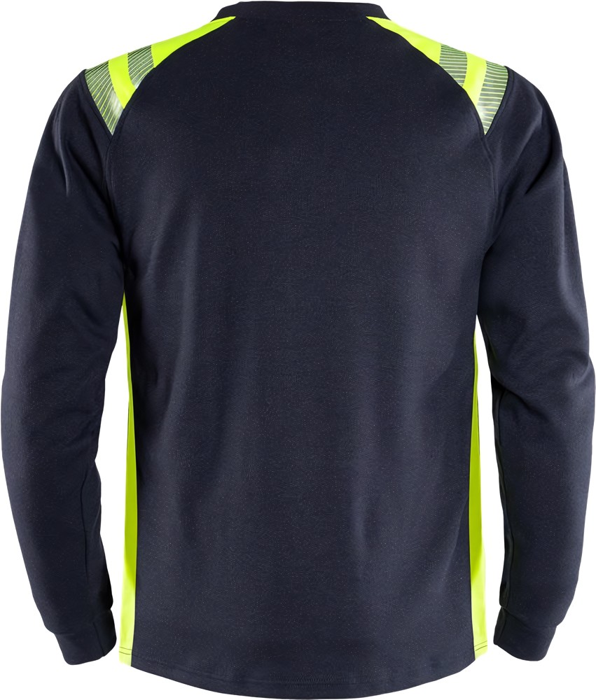 FristadsLongsleeveFlamestatLangarm-T-Shirt7360TFLMarineWarnschutz-Gelb