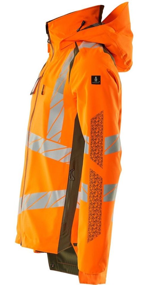MascotHardShellJackeAccelerateSafe19001-449Hi-visOrangeMoosgrn-XXL