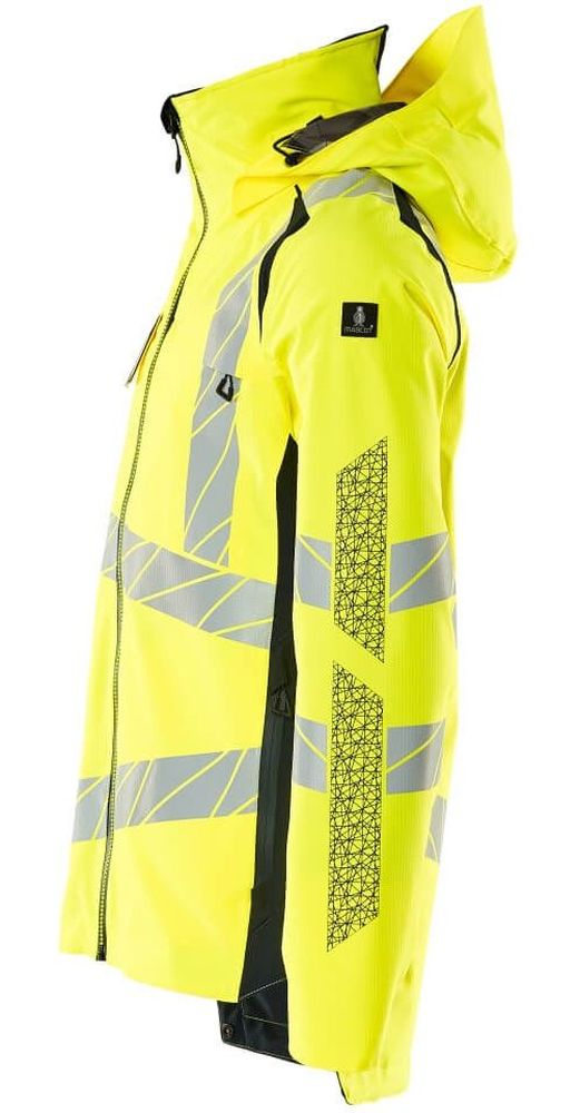 MascotHardShellJackeAccelerateSafe19001-449Hi-visGelbSchwarzblau-XXL