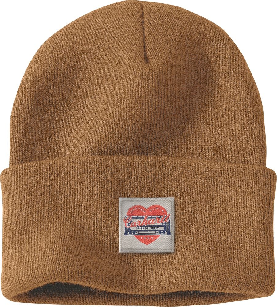 CarharttDamenKnitHeartPatchBeanie107409 CarharttDamenKnitHeartPatchBeanie107409